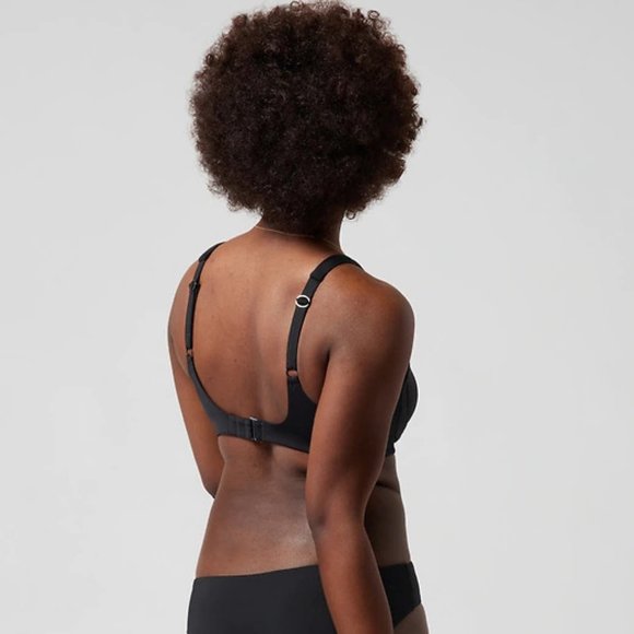 Athleta Bondi Bra Cup Bikini Top size 32B/C Black - Picture 3 of 4